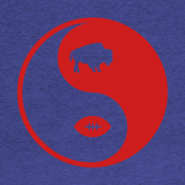 Ying Yang Buffalo NY New York Football by PodDesignShop